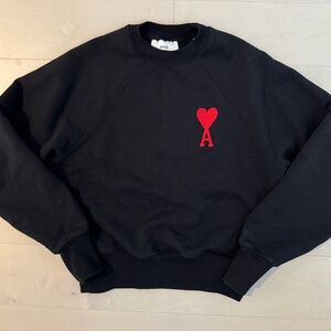 Authentic Ami Paris sweatshirt sweater XXS Black unisex